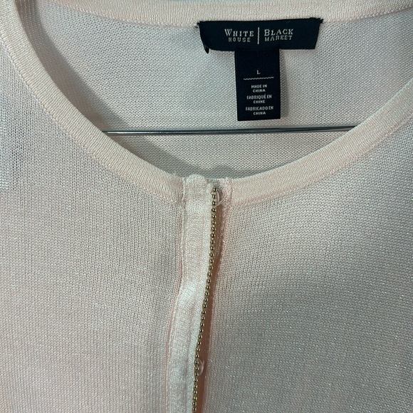 White House Black Market Pink cardigan, size L - Picture 3 of 4